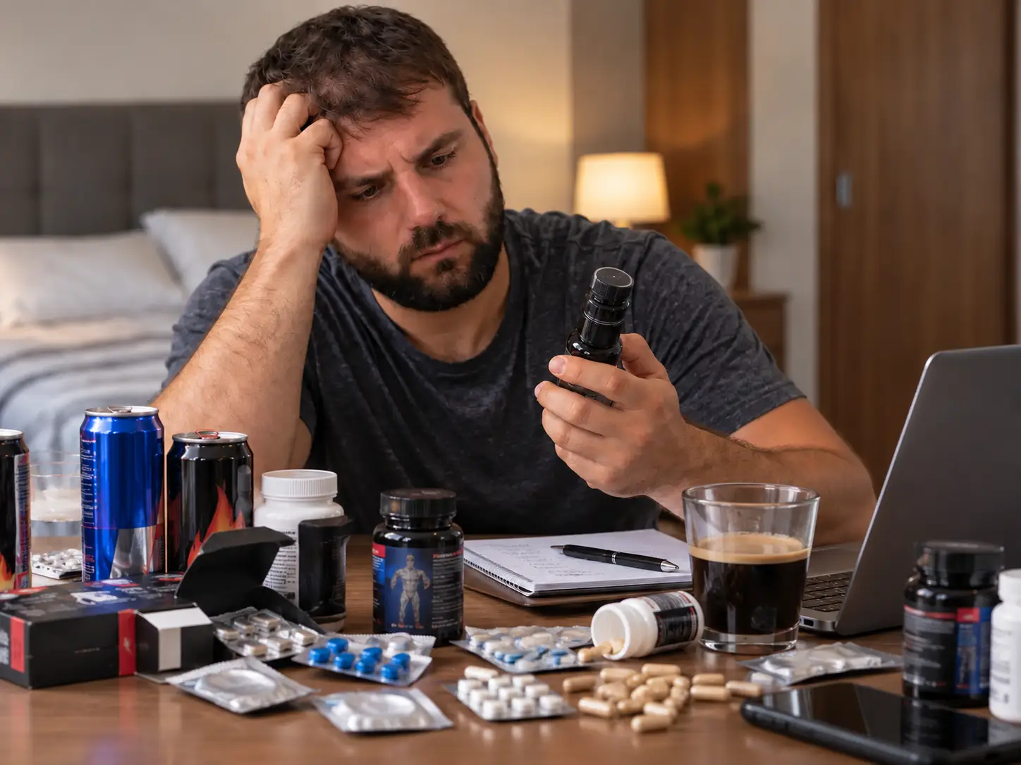 Dubiose Potenzpillen aus dem Internet und Energydrinks