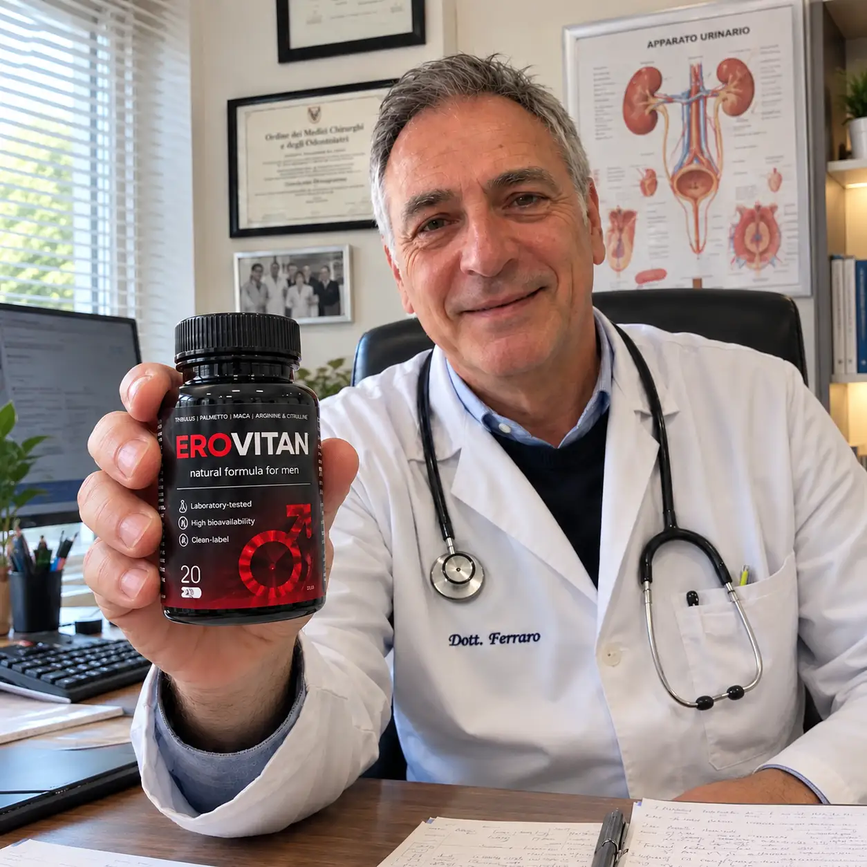 EROVITAN Etikett mit allen Inhaltsstoffen – laborgeprüft