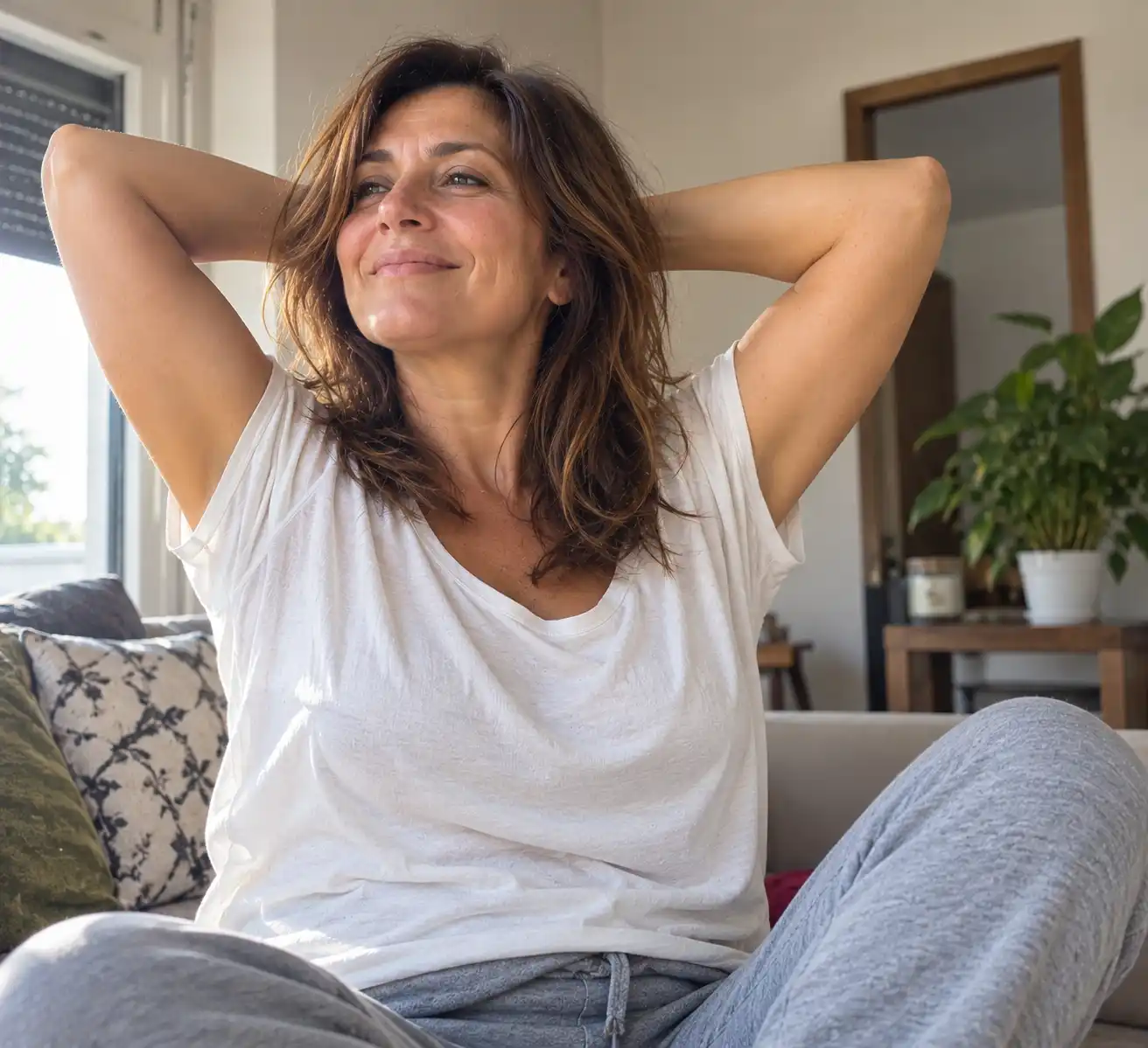 Donna leggera e attiva